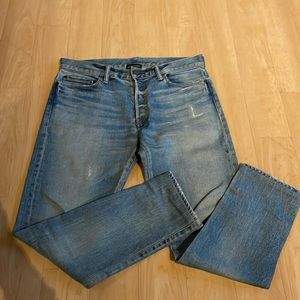 John Elliot Light Wash Slim Leg Jeans